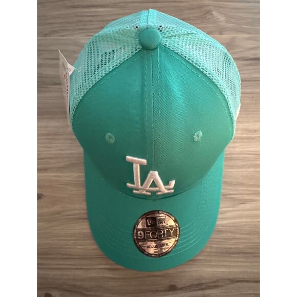 New Era LA Dodgers Mesh Trucker Hat Turquoise - Picture 5 of 5
